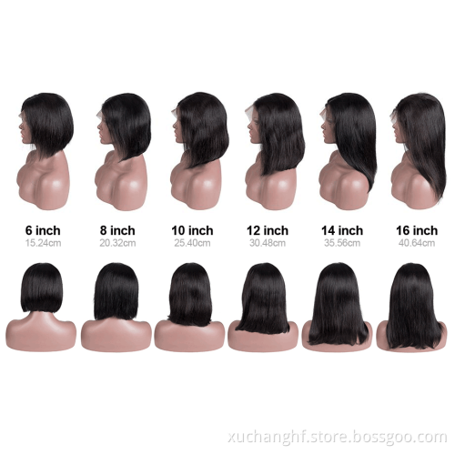 Overnight Delivery Curly Cuticle Aligned Closure Brazilian Bob Virgin Frontal For Black Women Lace Front Human Hair Wigs